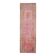 1970s Vintage Turkish Hand-Knotted Wool Cotton Pink Runner Rug 110x361