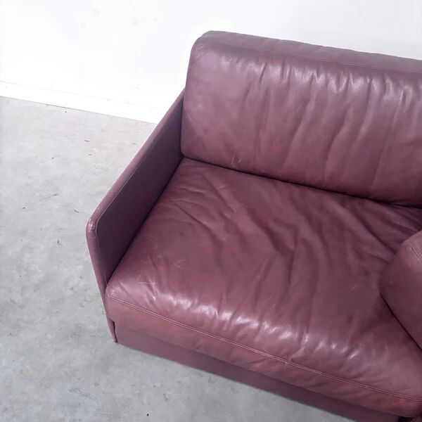 Brown leather modular sofa by De Sede; DS76, 1970s (straight or angle)