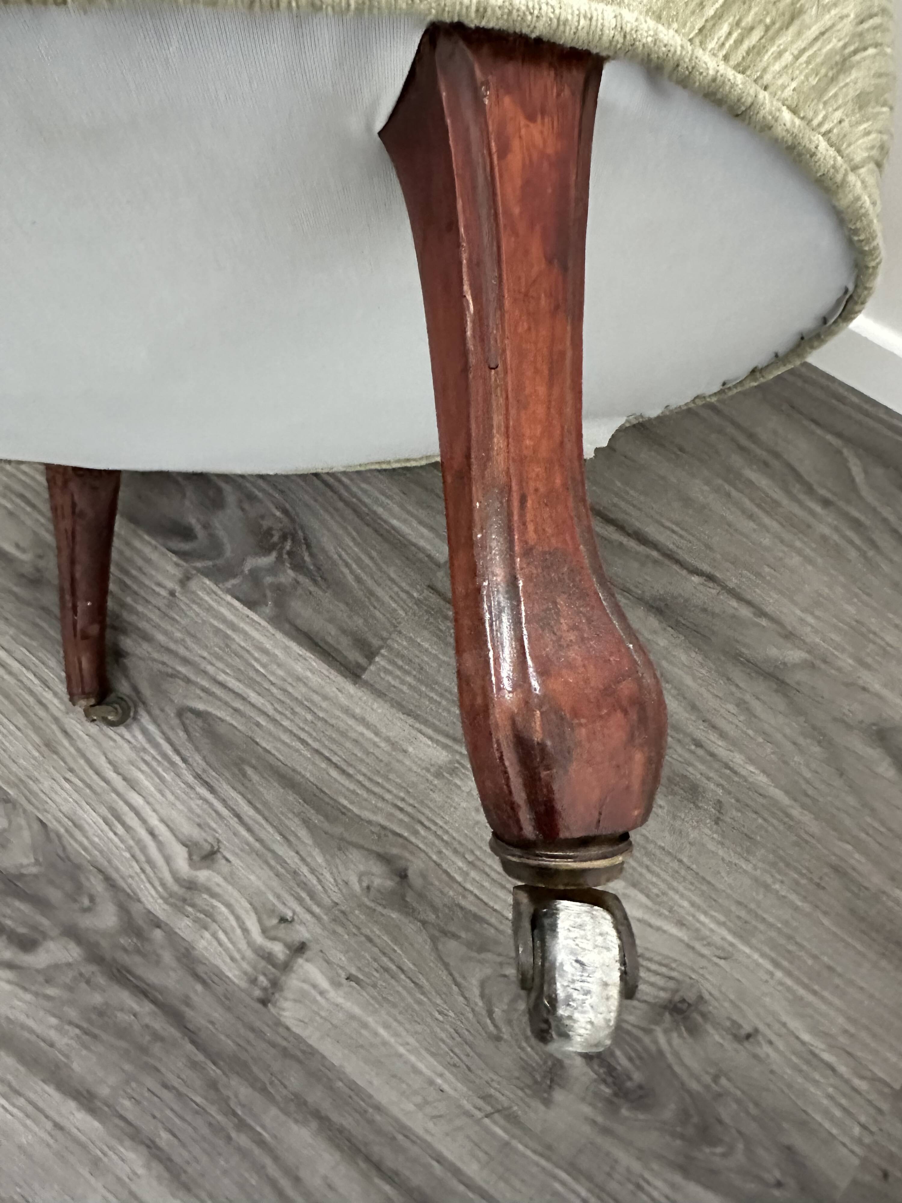 19th-century crapaud armchair