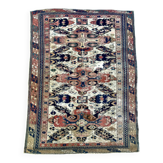 19th century rug, North Azerbaijani (Zeykhur), wool, hand-knotted, natural pigmentation, rare