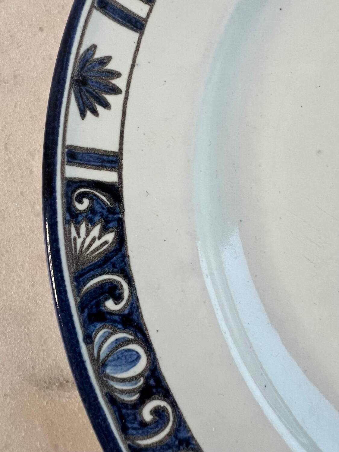 Hand-painted dinner plate