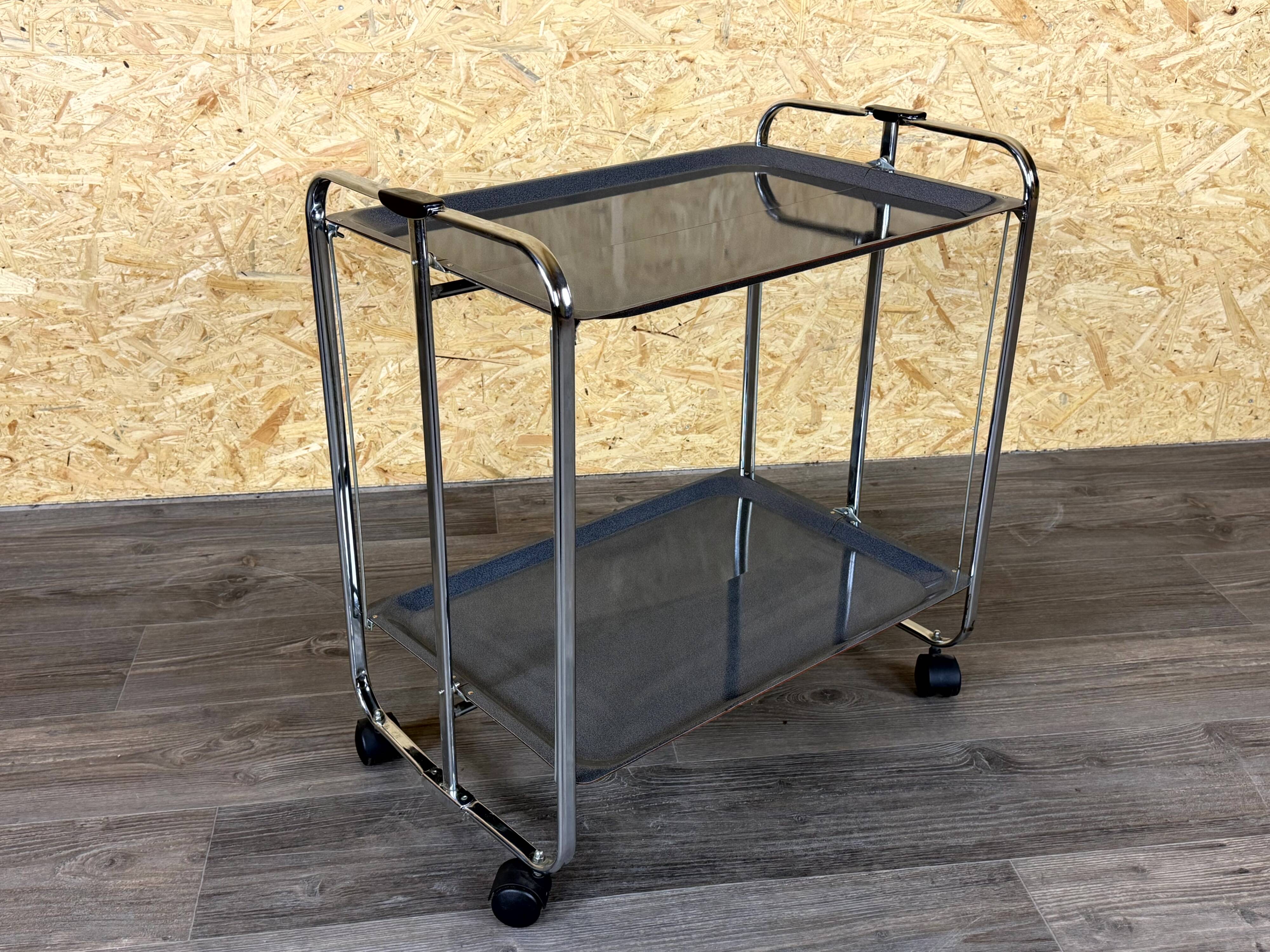 1960s 1970s Serving Cart Dinette Space Age in Metal Plastic