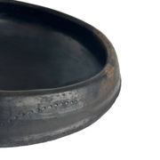 Plat Abron "Kânâh" in smoked terracotta | Ø 31cm diameter