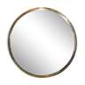 Round mirror hammered metal 80cm