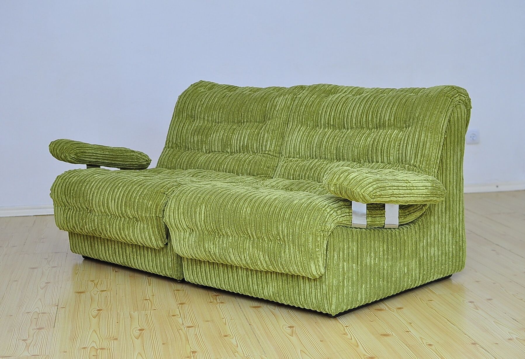 Mid-century two-seater modular sofa from the 1970s.