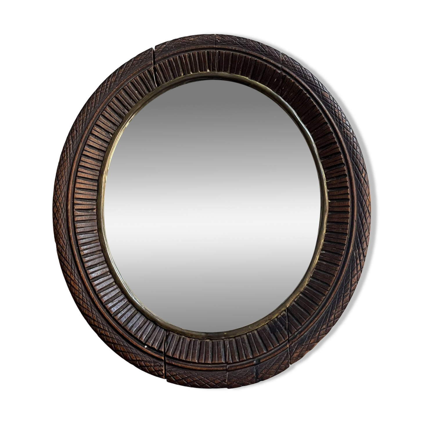 Petit miroir en bois