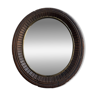 Small wooden mirror