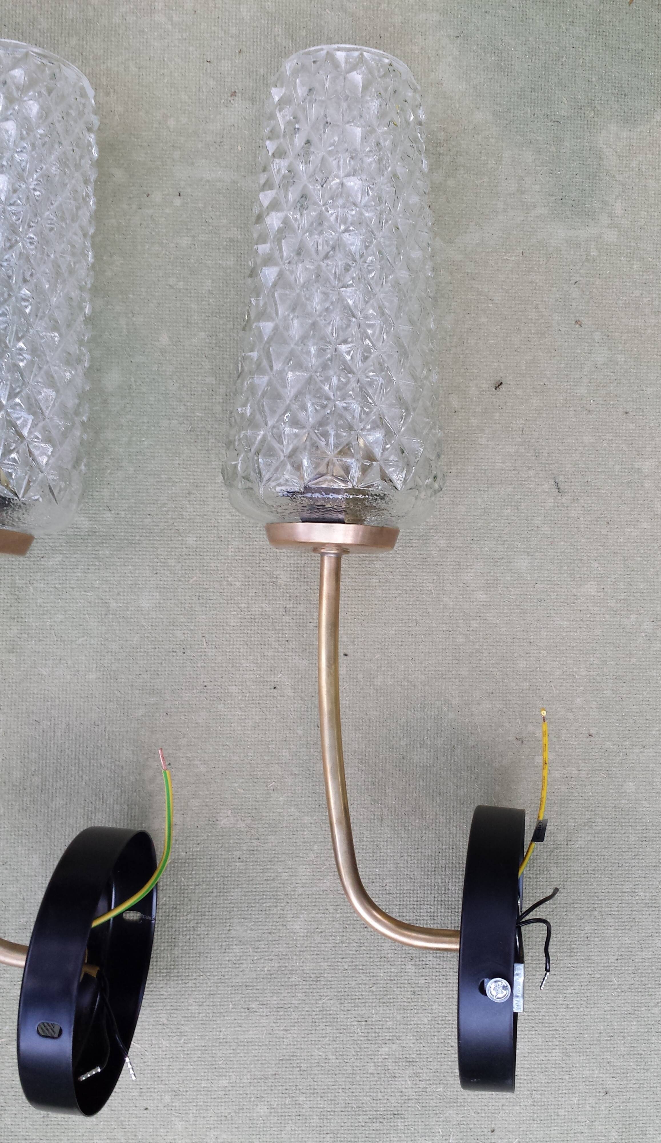 3 Vintage Wall Lights