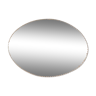 Oval beveled mirror patinated art deco 35x50cm