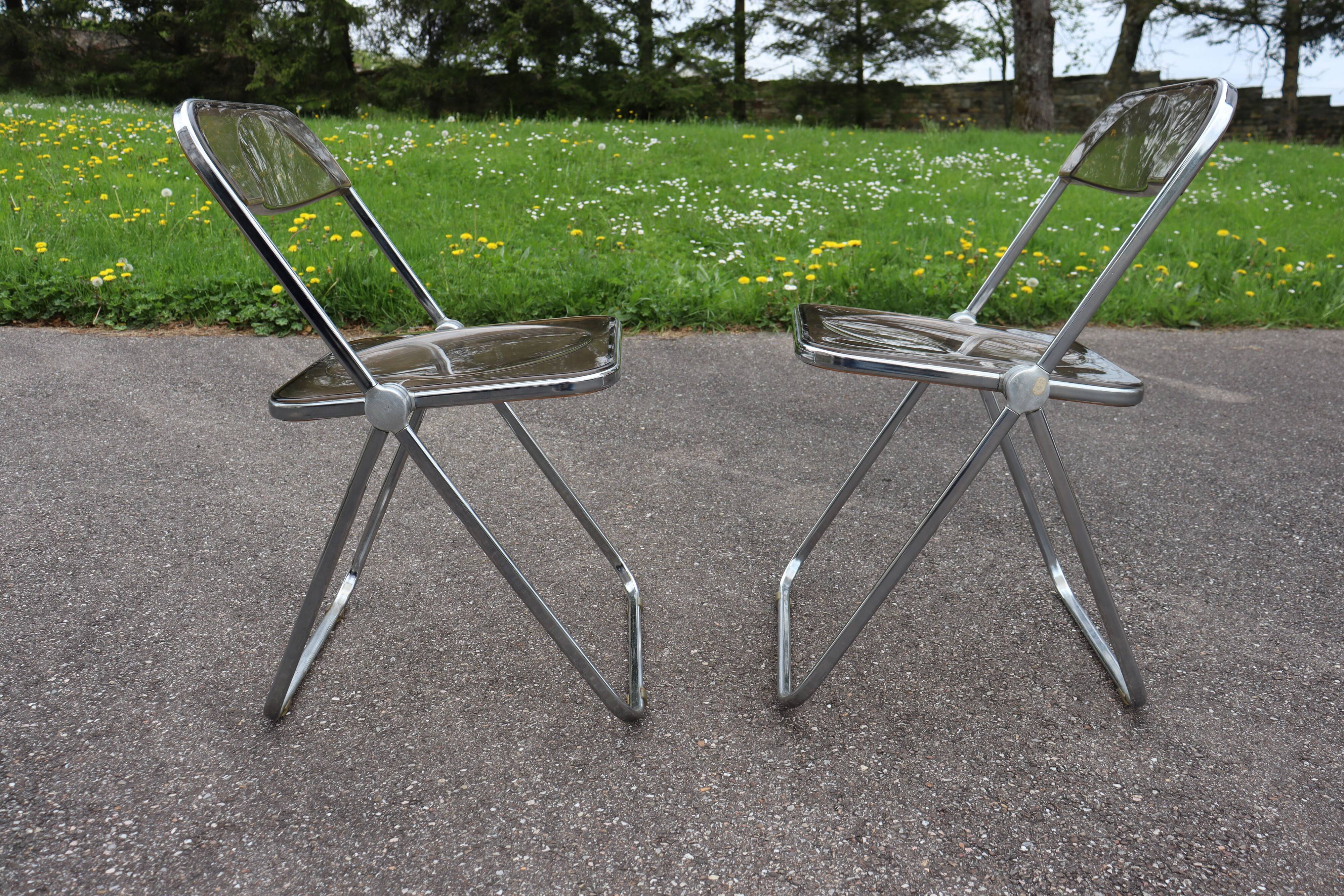 Pair chair Giancarlo Piretti
