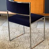 Set of 4 chairs and 2 armchairs model SQ by Willy Rizzo 1970