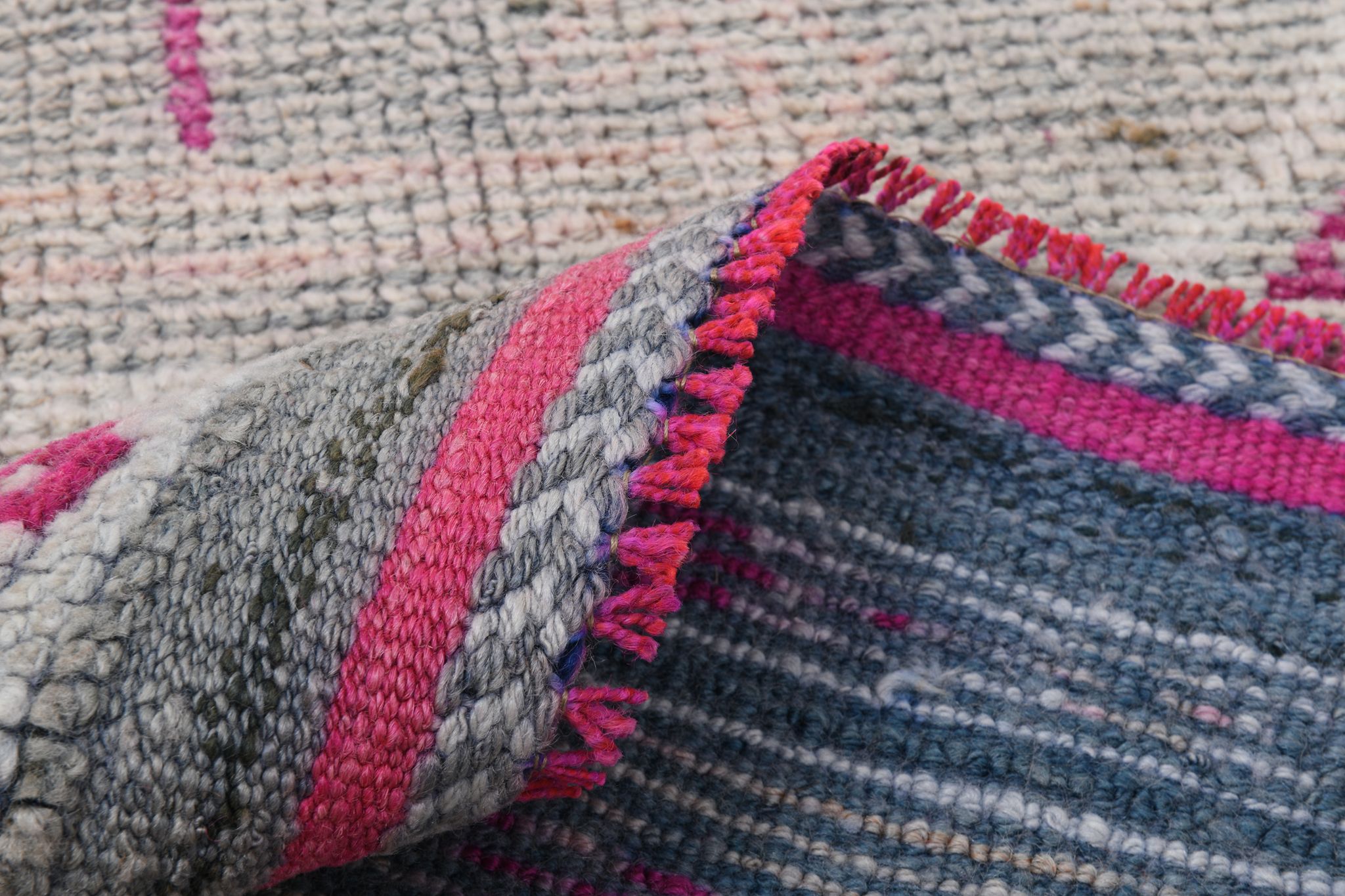 3x10 pastel wool vintage runner rug 309x98cm