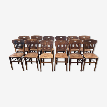 Set of 12 chairs bistrot luterma 1920