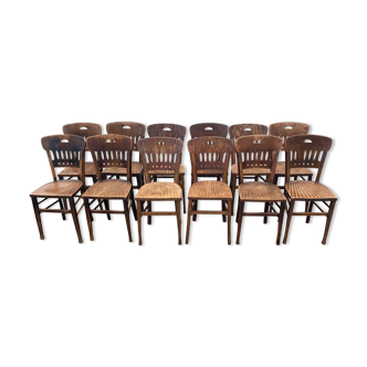 Set of 12 chairs bistrot luterma 1920