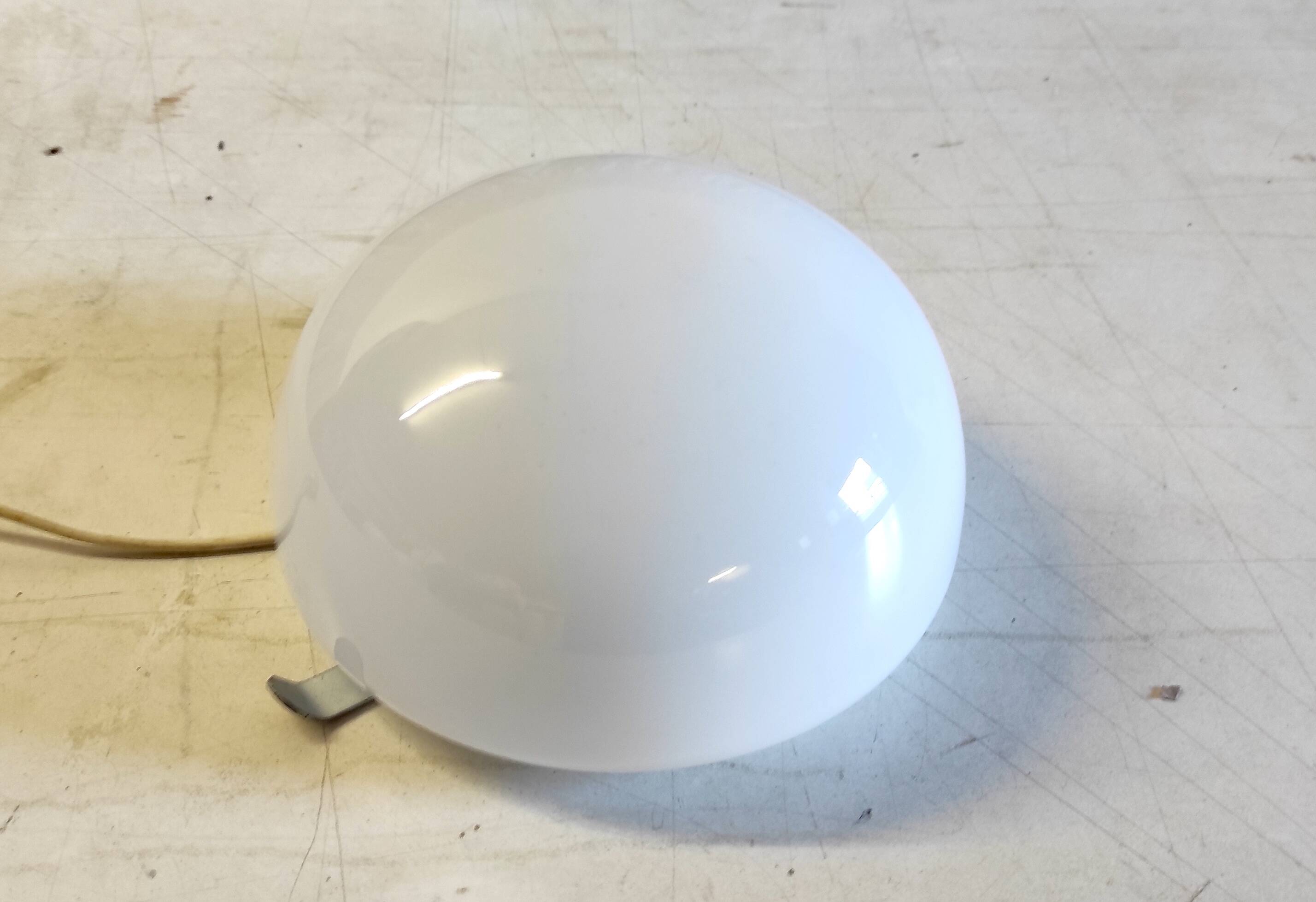 20cm opaline globe ceiling or wall light - mid-20th century