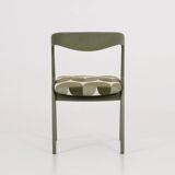 Chaise verte, design danois, années 1970, production : Danemark