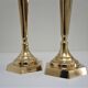 Pair of solid brass candle holders neo classic vintage style