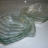 Service 6 vintage ramekins in the shape of scallops