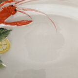 Plat de service barbotine