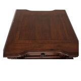Traditional Handmade Square Coffee Table, 1 Storage Drawer, Solid Walnut