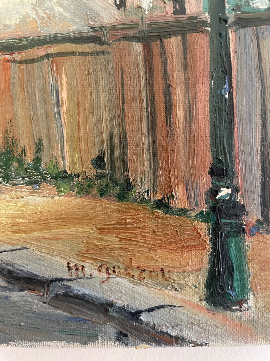 Oil painting on canvas by Guézou