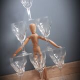 Set 6 crystal walking glasses