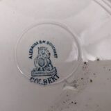 6 Saint Amand plates, Colbert model