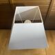 Vintage Scandinavian Turned Wood Lamp + Vintage Fabric Shade