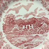 Decorative plate italian earthenware N.Fontebasso 1760 english landscape