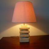 Travertine lamp from the 60s and 70s