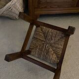 Rustic straw chair