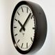 Industrial bakelite factory wall clock from Pragotron, 1960s