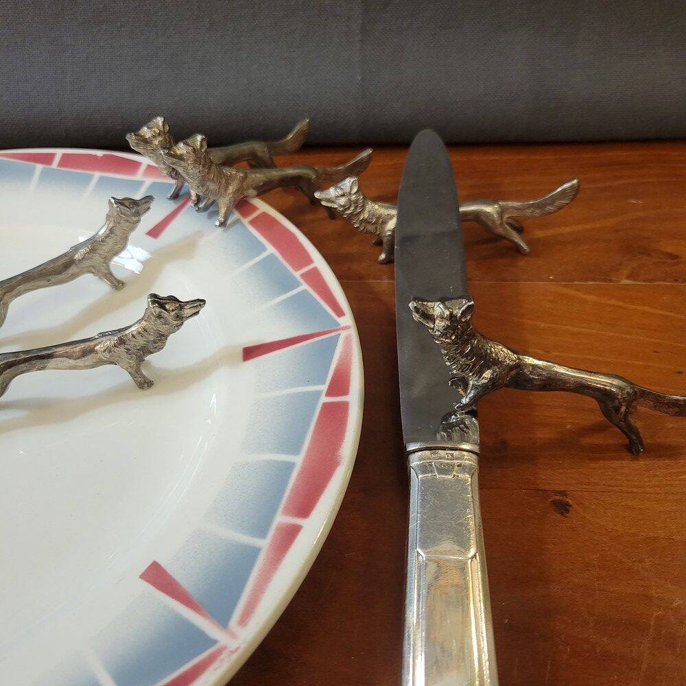 6 animal-shaped knife rests