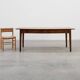 French Provincial Oak 19th century Farmhouse table with drawers, France