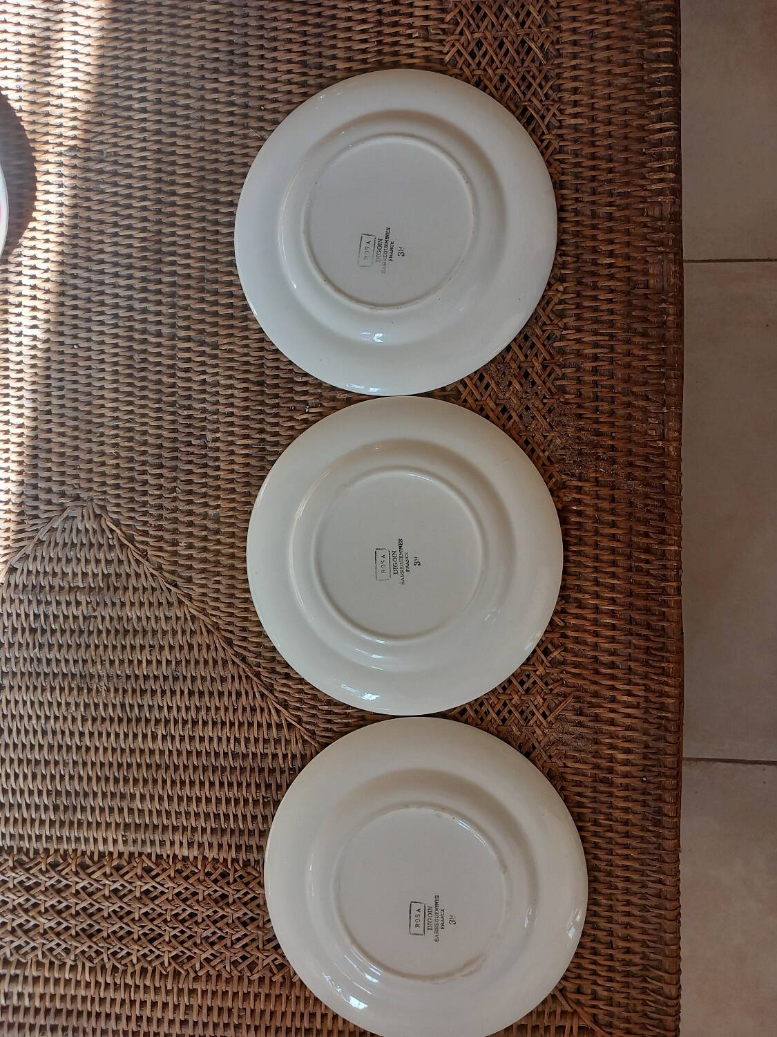 Dessert plates Digoin Sarreguemines