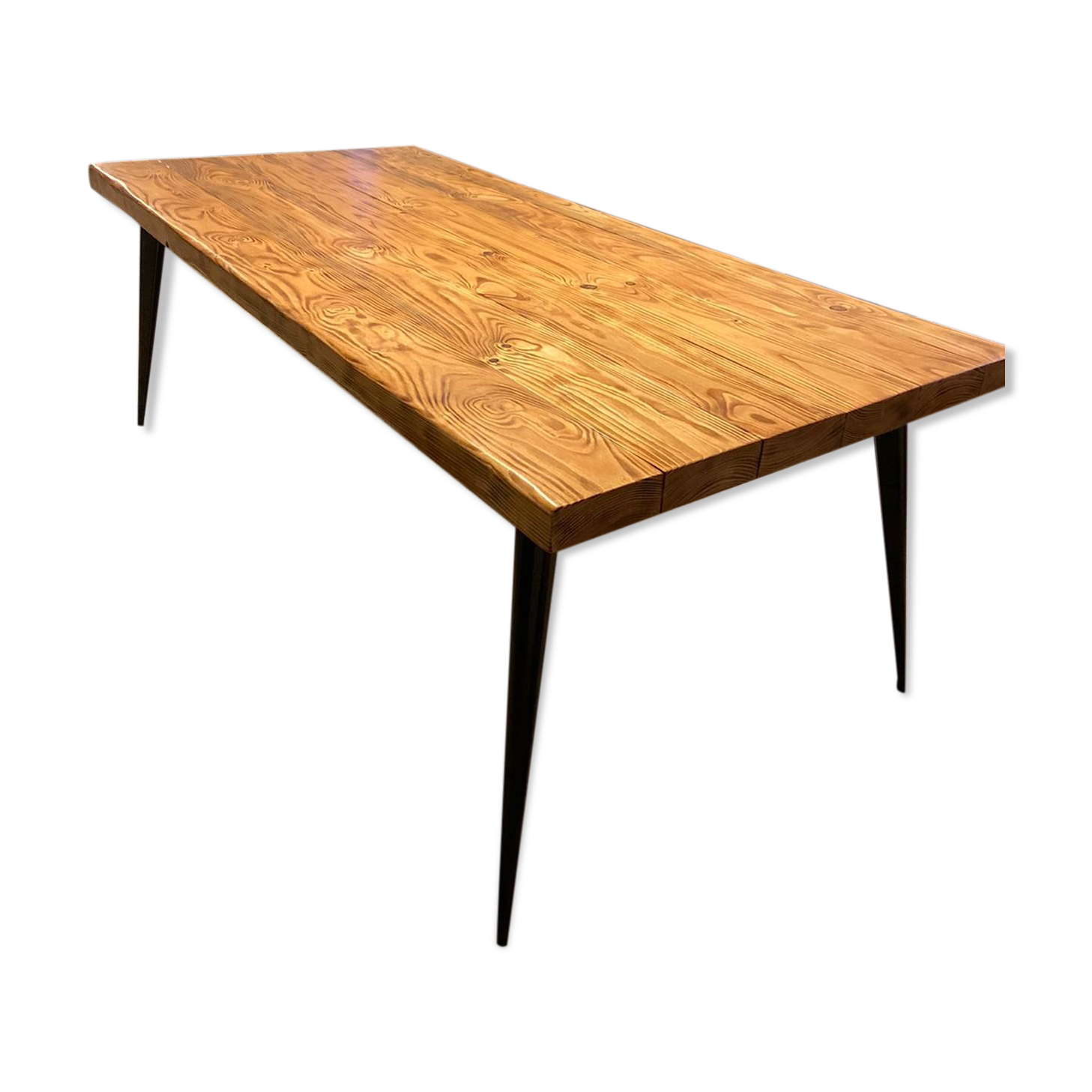 Tolix wood table