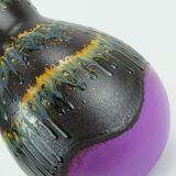 mid century vase dumler & breiden vase model 122/30 with rare colorful patt