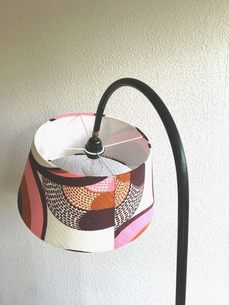 Floor lamp lampshade fabric Kiko vintage 1970