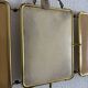 Vintage 1920s triptych barber mirror, gold with flowers, new and affordable - 28 x 60.