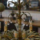 Sheet metal and tassel pendant attributed to Maison Jansen 1970s