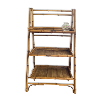 Bamboo folding shelf