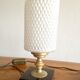 Pair lamp of nightstands in marble, brass and glass Harlequin