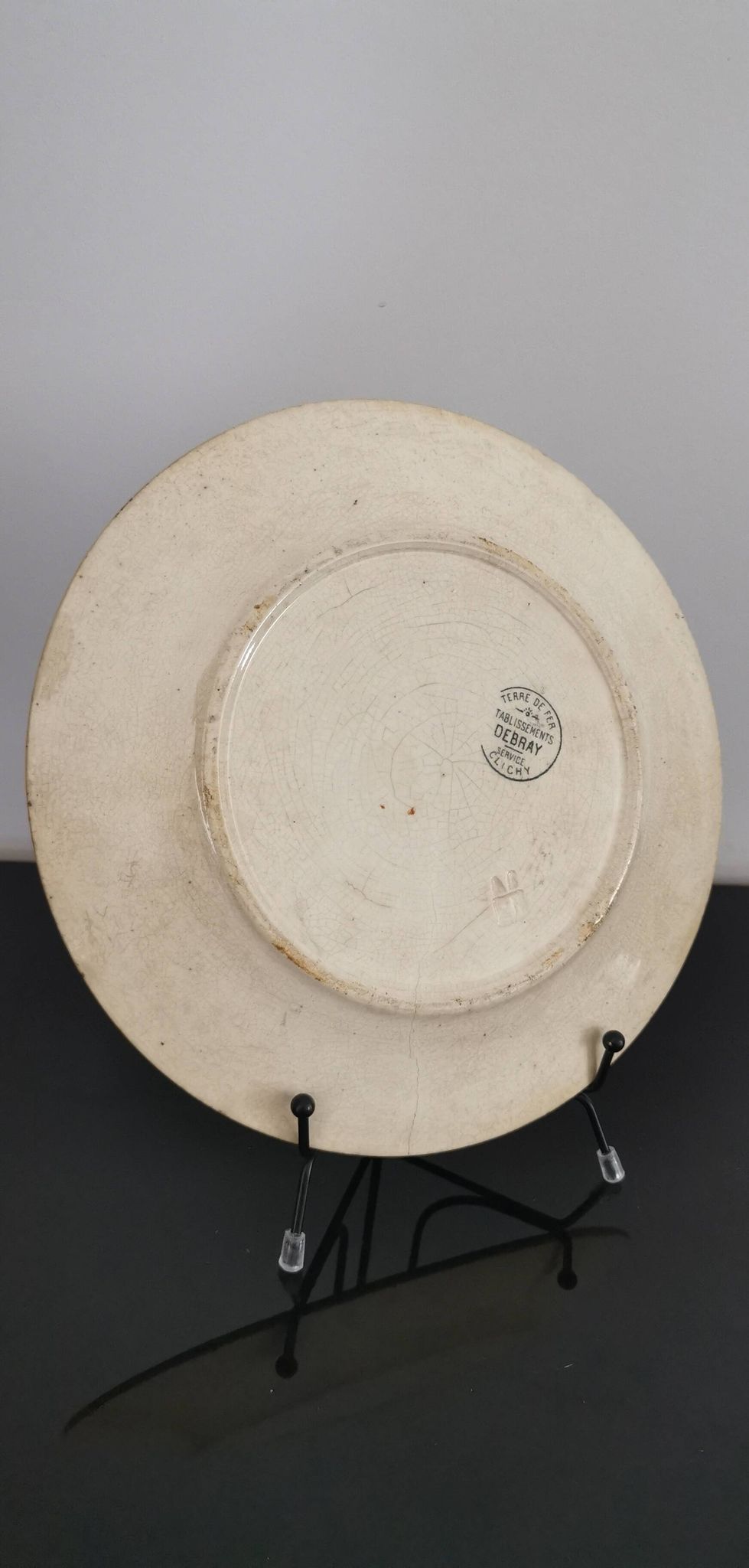 Plat Terre de Fer établissements Debray service Clichy
