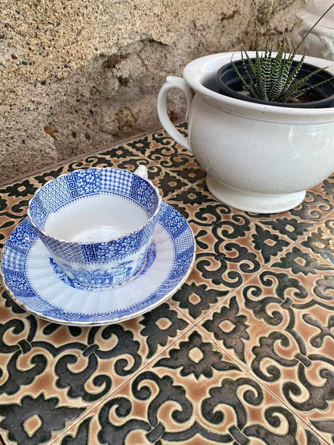 Cup and saucer Lunéville