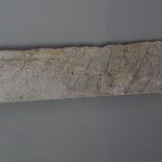 Old fireplace in white marble veined Louis XVI