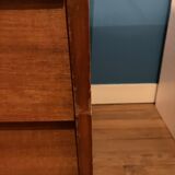 Vintage desk 60s wood and metal