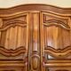Antique wardrobe in solid oak and cherry (Louis XV style)