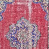 Multicolour Geometric Oushak Wool Carpet sku c69