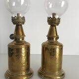 Flashy brass bee lamp lot