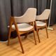 Pair of Compass chairs by Kai Kristiansen, SVA Møbler, Denmark, 1960s